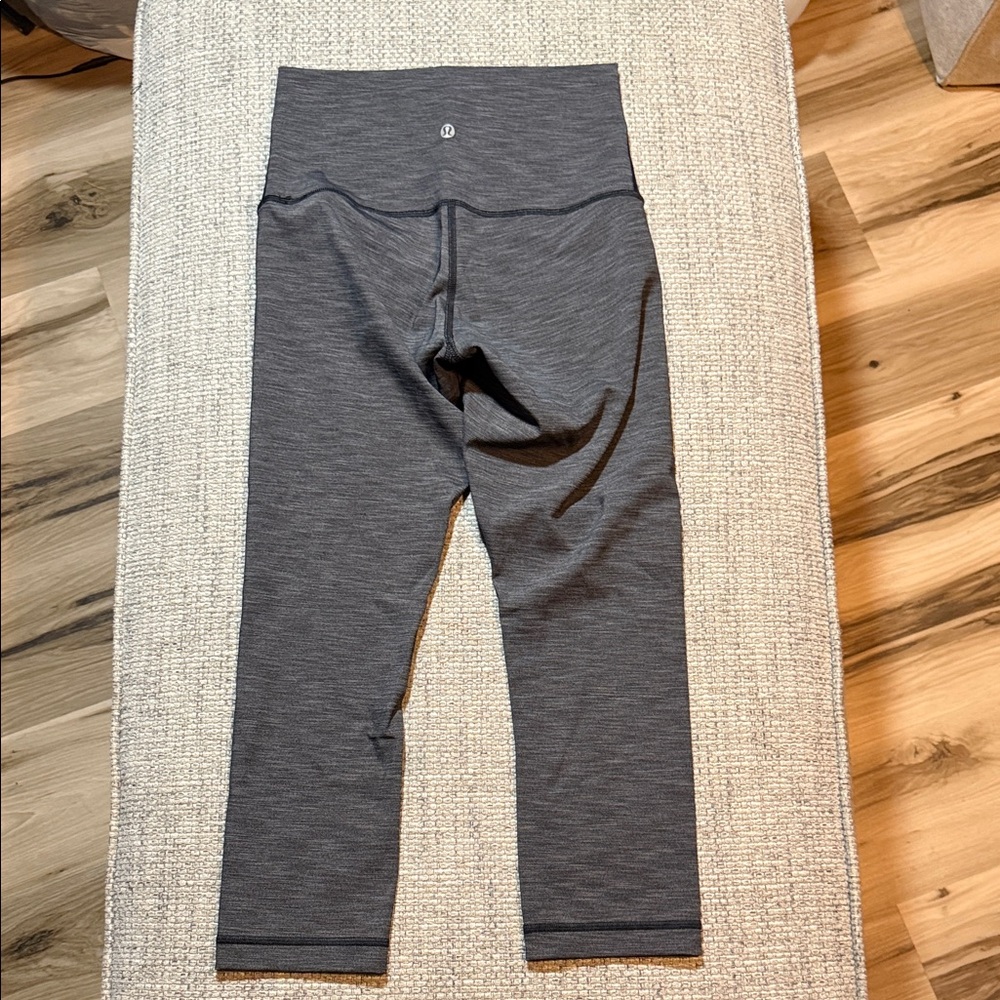 Lululemon Wunder Under Luxtreme Cropped Leggings Dark Heathered Gray Luxtreme 6‎